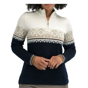 Dale of Norway Moritz Sweater - Women’s, Navy/Off-white, Size Large